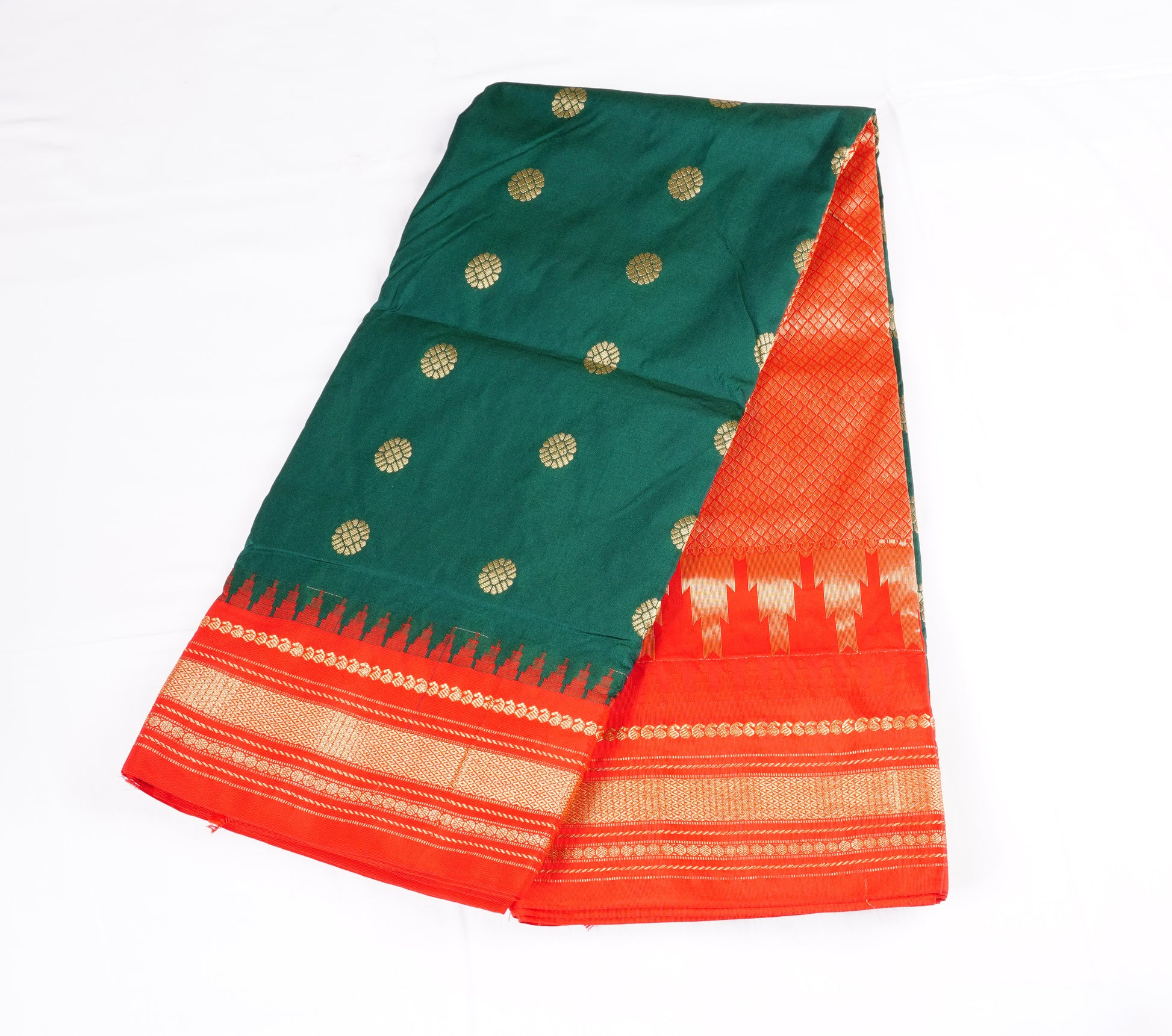 Narayanpet Silk with Temple Border