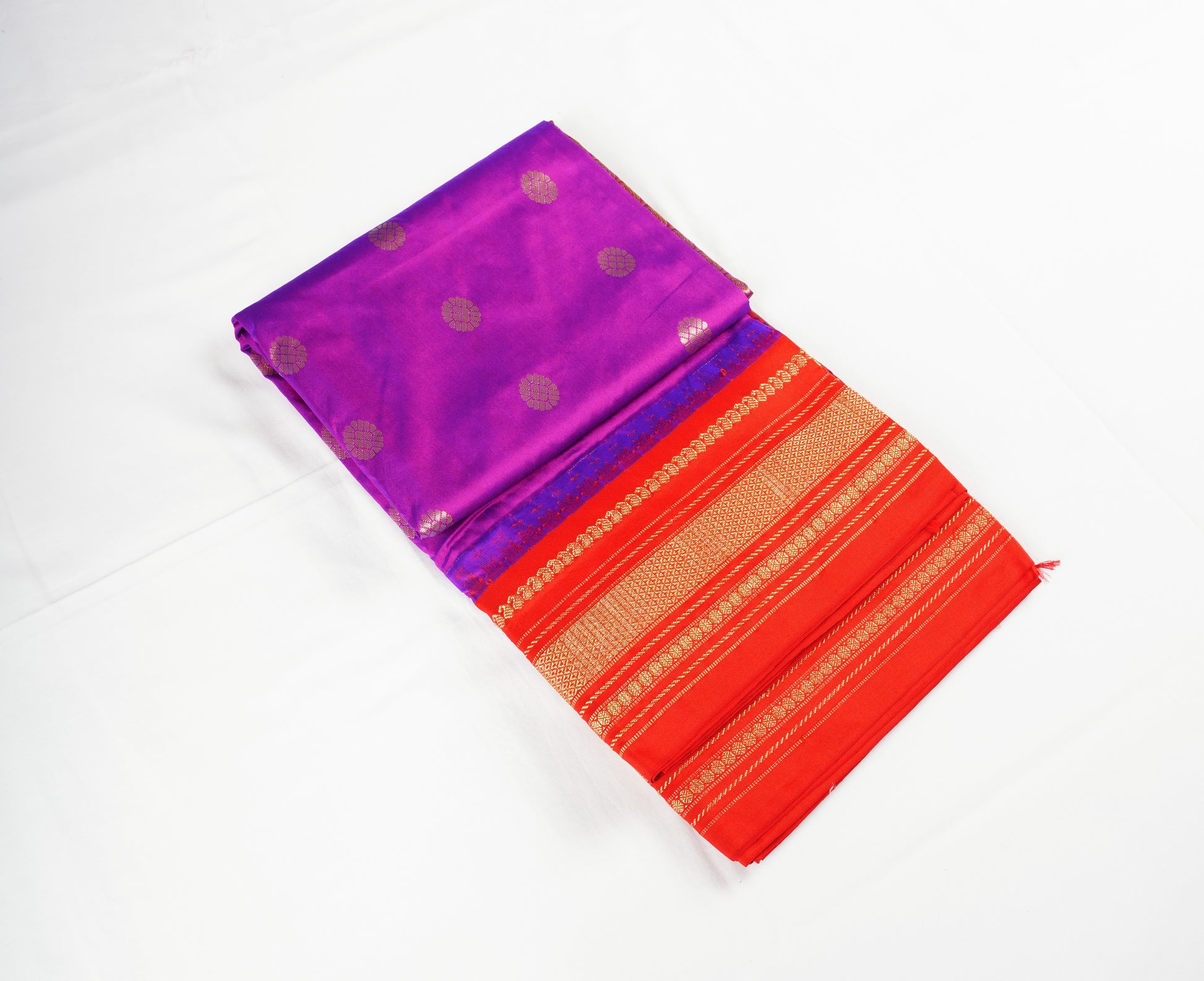 Narayanpet Silk with Temple Border