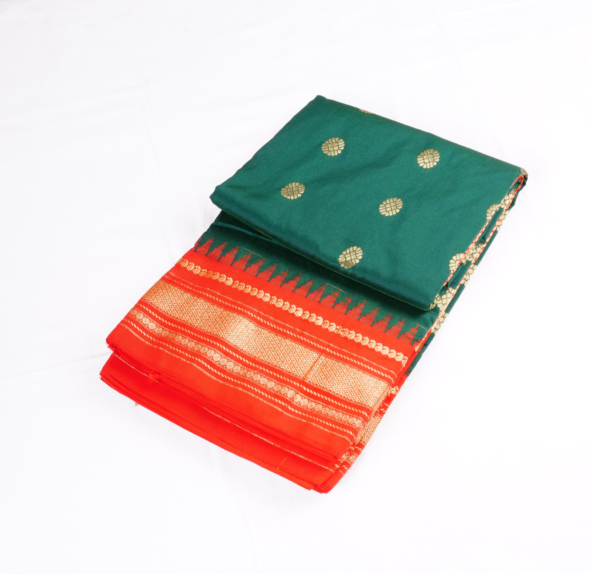 Narayanpet Silk with Temple Border