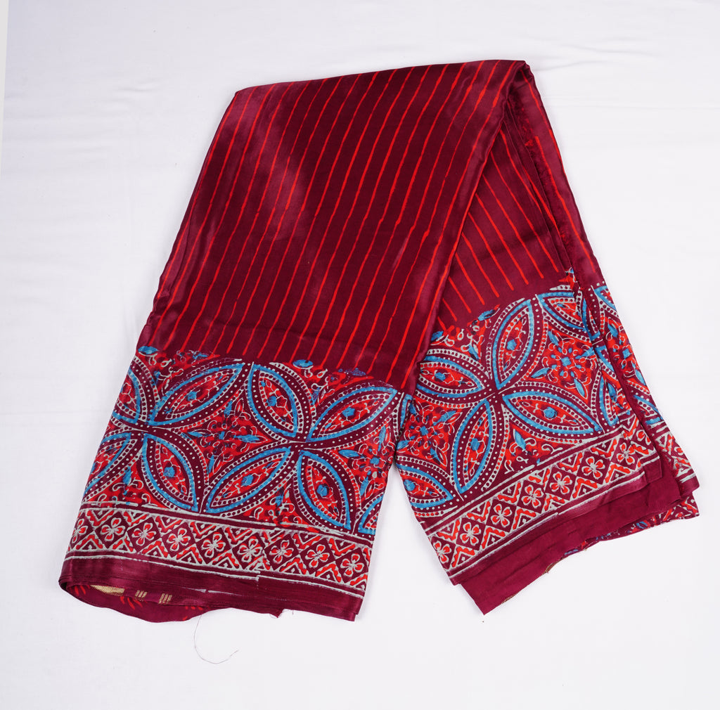 Modal Silk with Lagda patti pallu