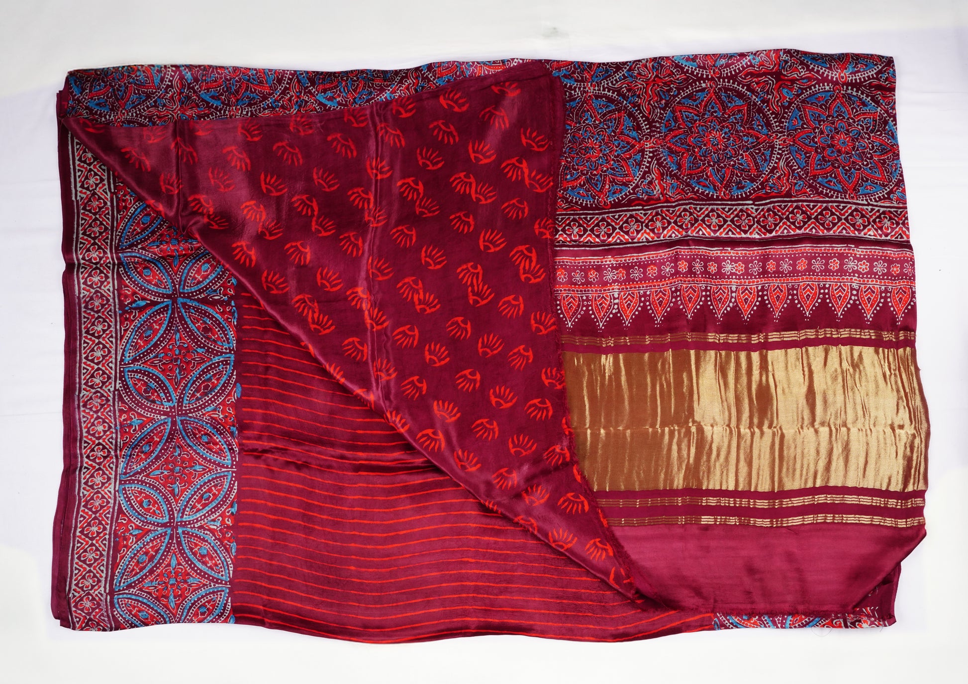 Modal Silk with Lagda patti pallu