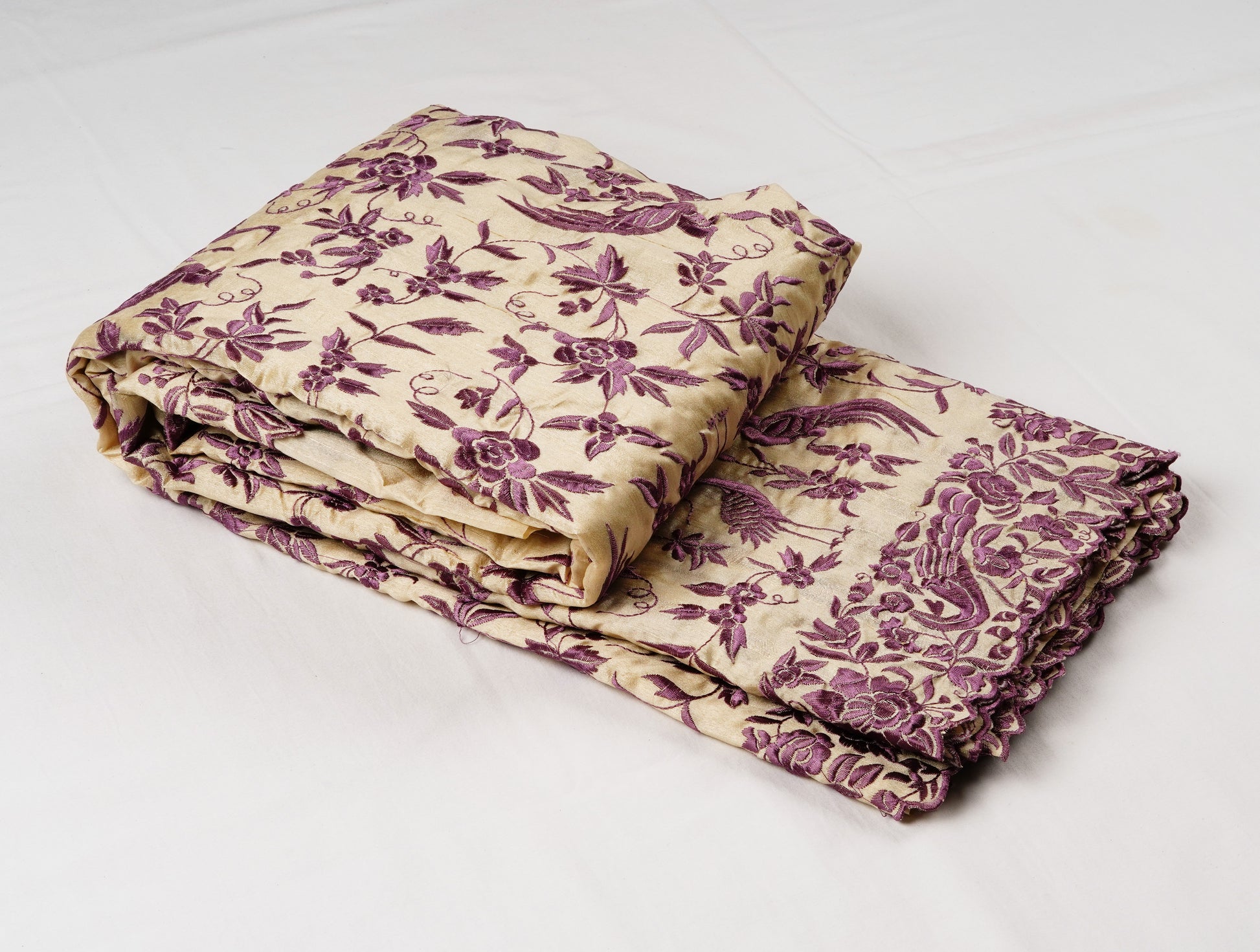 Semi Tussar with Parsi Embroidery