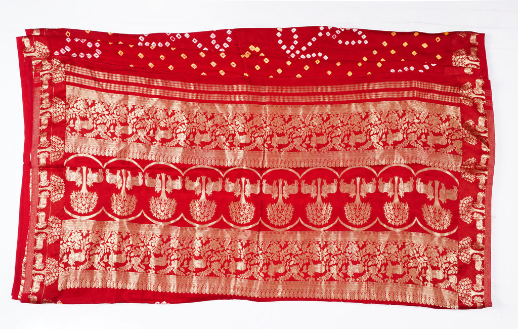 Bandhani Maroon