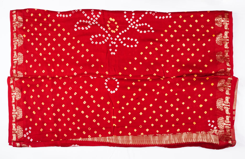 Bandhani Maroon