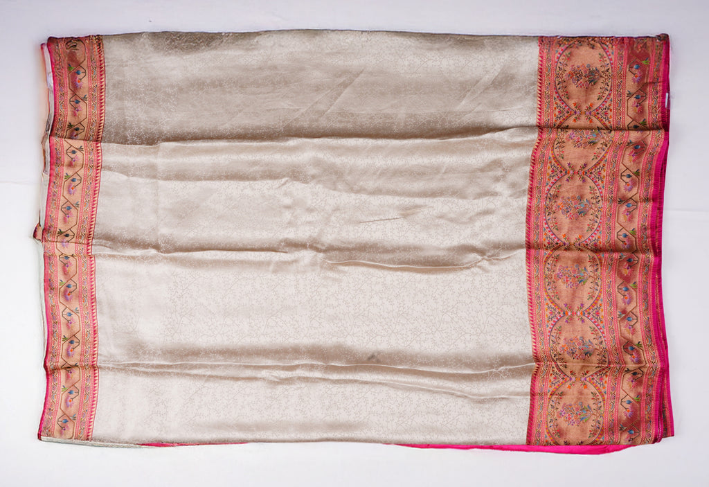 Jacquard silk Benares border