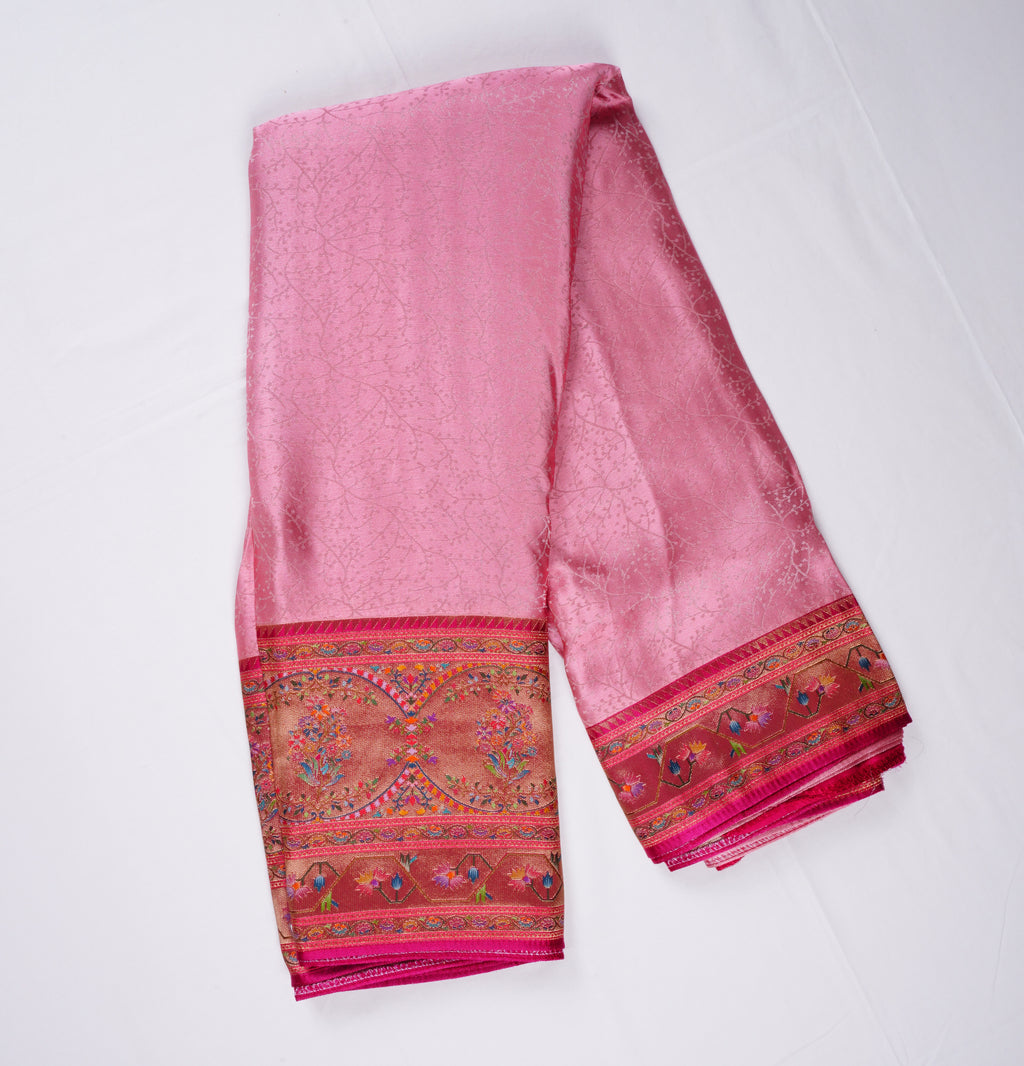 Jacquard silk Benares border