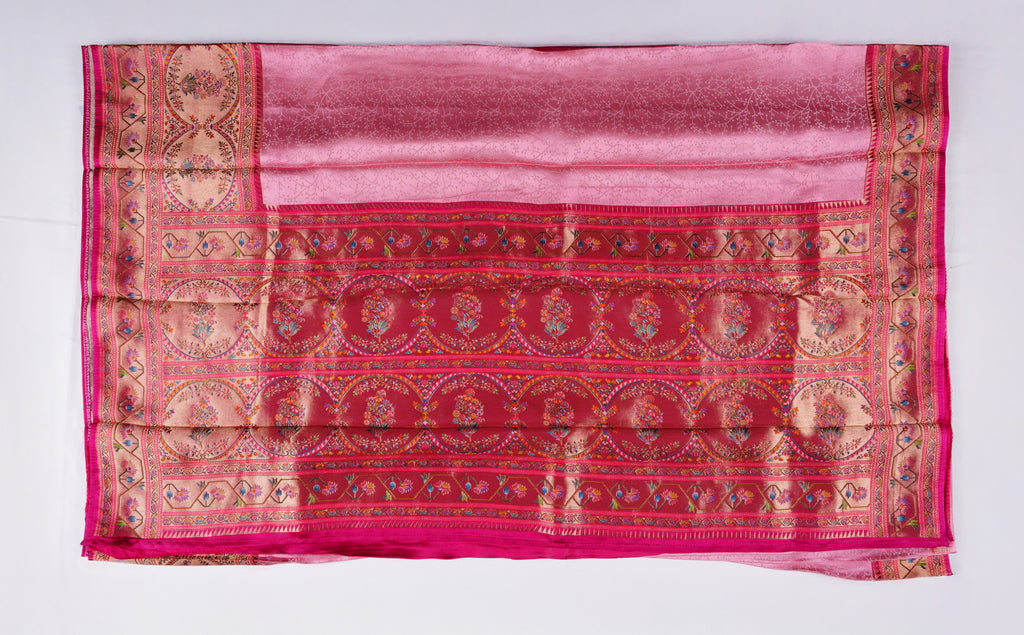 Jacquard silk Benares border