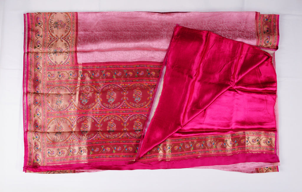 Jacquard silk Benares border