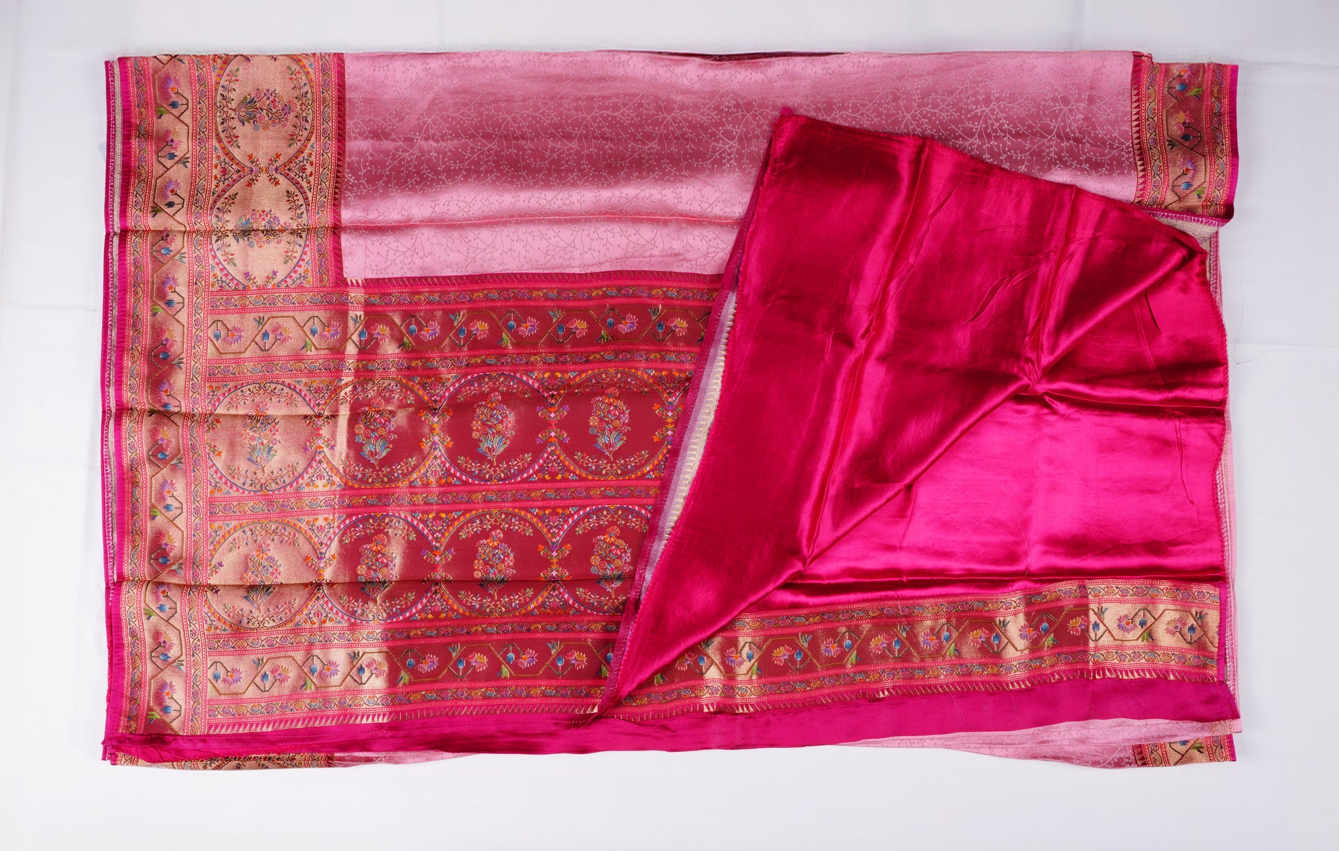Jacquard silk Benares border